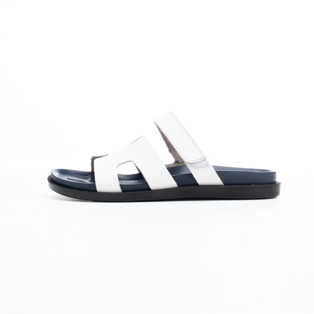 H-Strap Leather Slippers