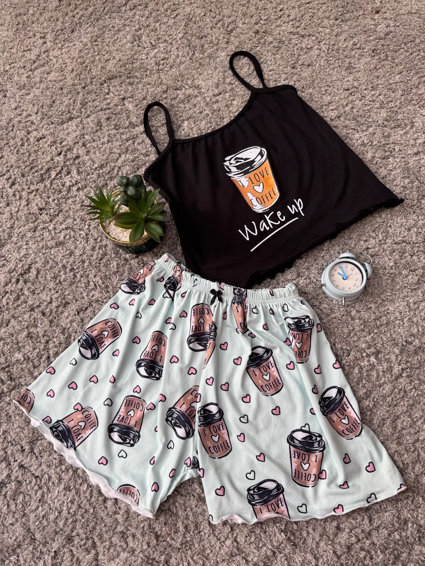 Coffee Pajama Set