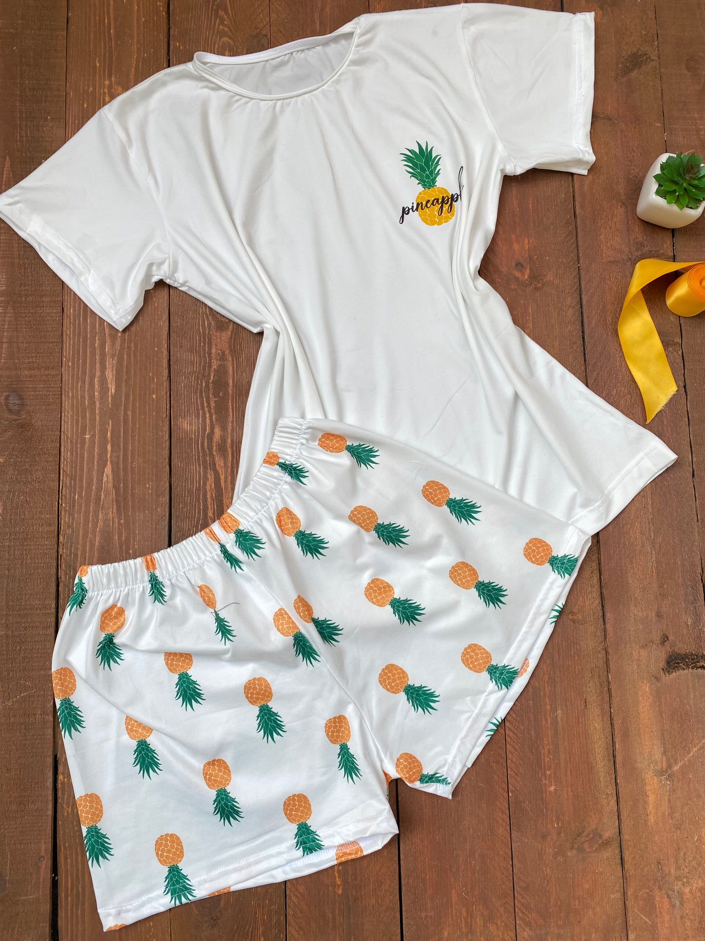 Lightweight Cotton-Blend Short Pajama Set