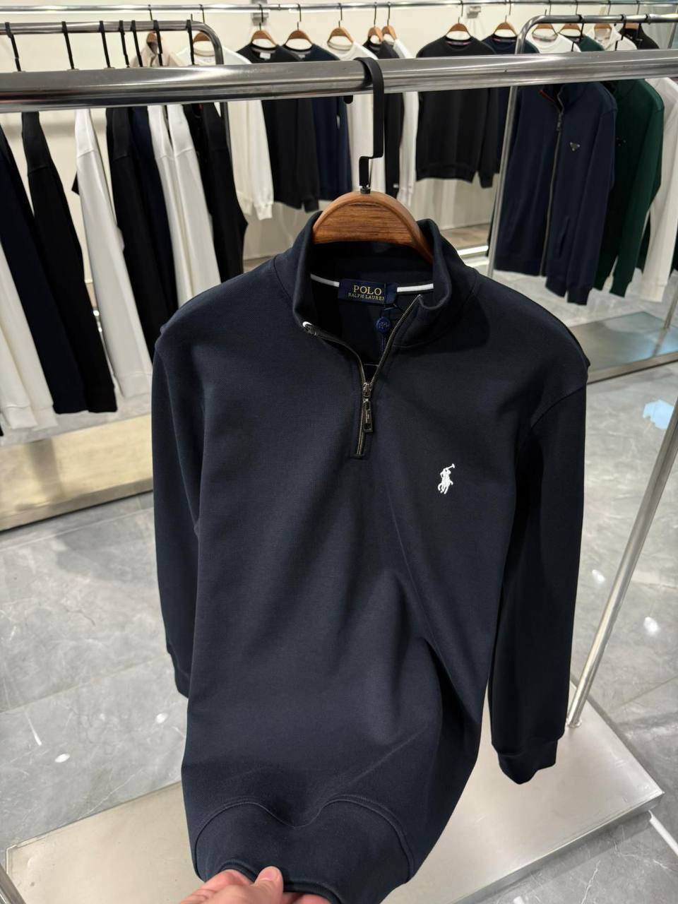 Unisex Cotton Polo Hoodie