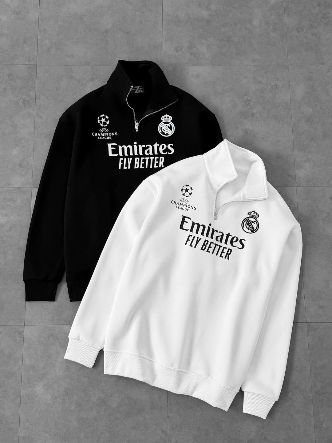 Real Madrid Half Zip Sweatshirt