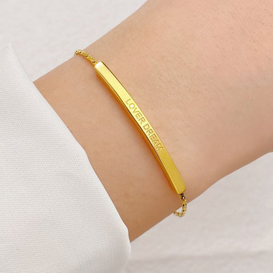 Pure Steel Lover Dream Bar Bracelet