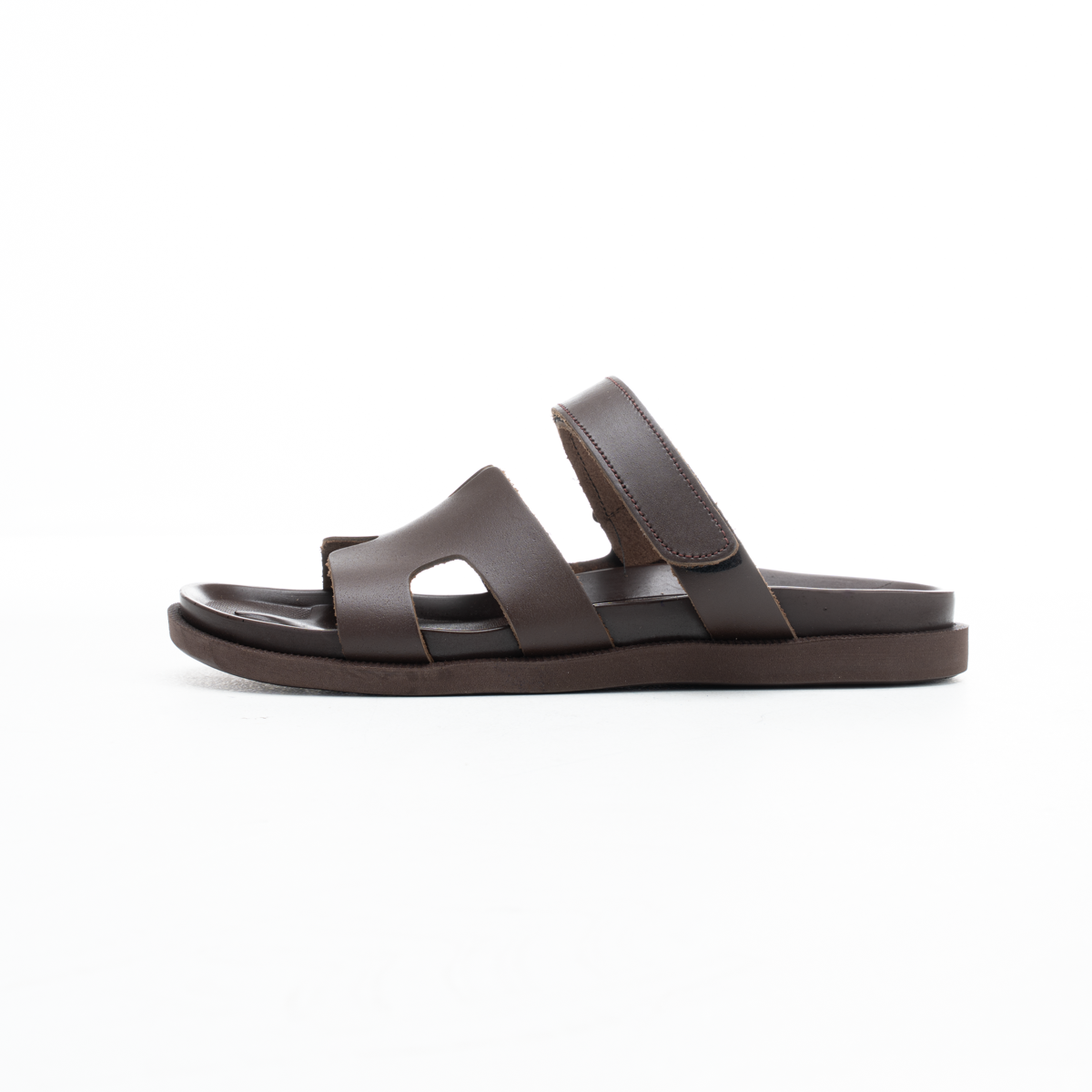 H-Strap Leather Slippers