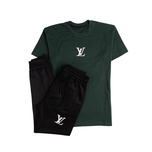 LV Premium Scuba Slim-Fit Tracksuit Set