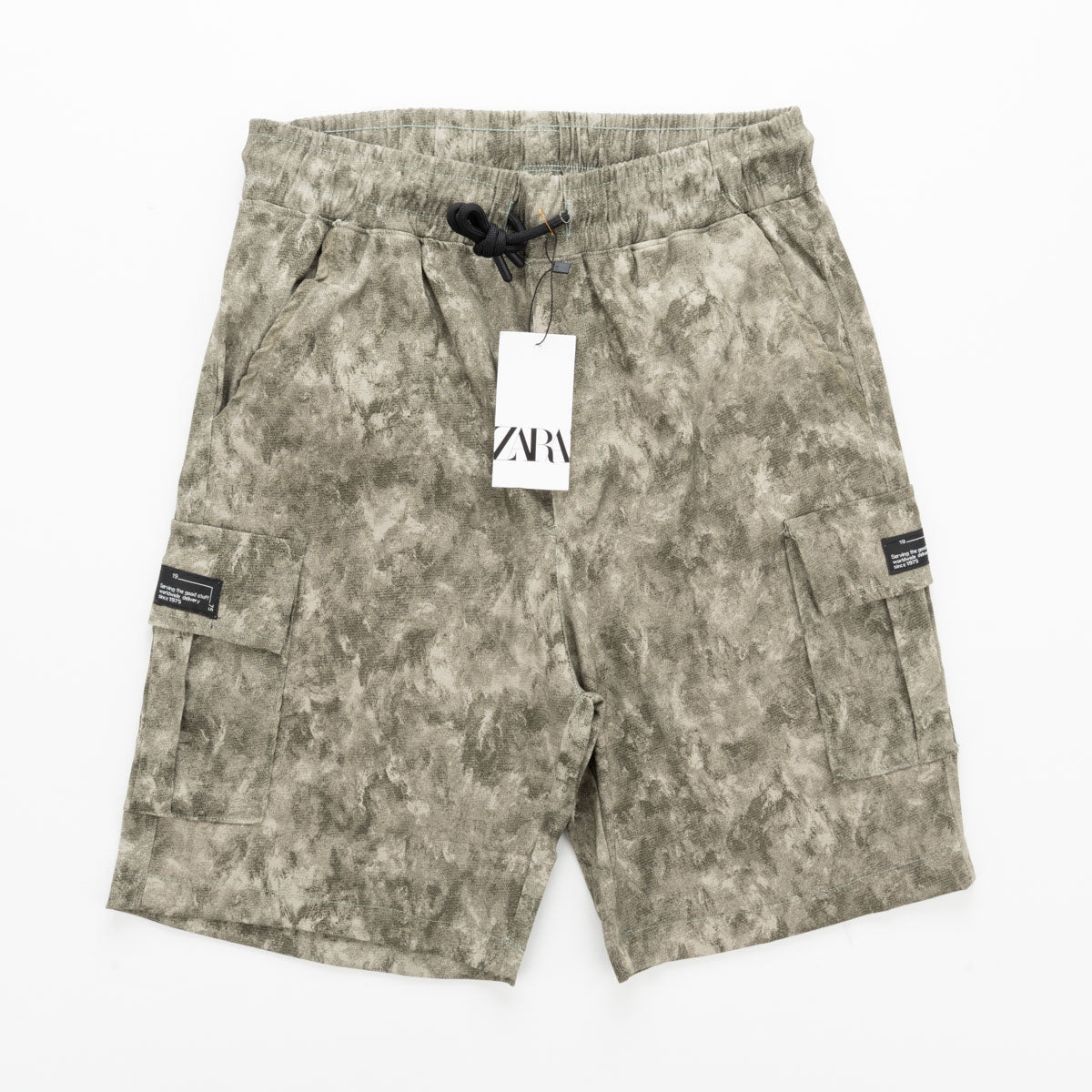 Zara Cargo Shorts Acid Wash