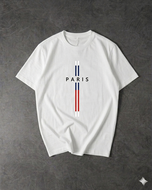 Paris  Interlock Cotton Oversized T-Shirt