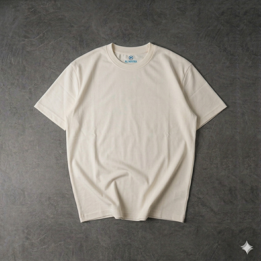 Interlock Cotton Basic Oversized T-Shirt