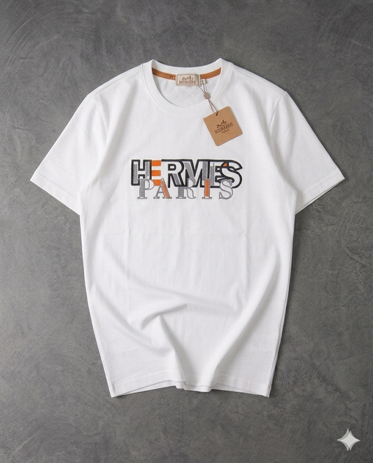 Hermes Paris Interlock Cotton Unisex