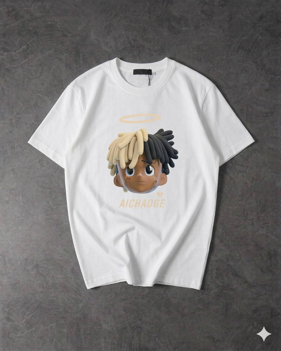 AICHAOGE Interlock Cotton Oversized Men's T-shirt
