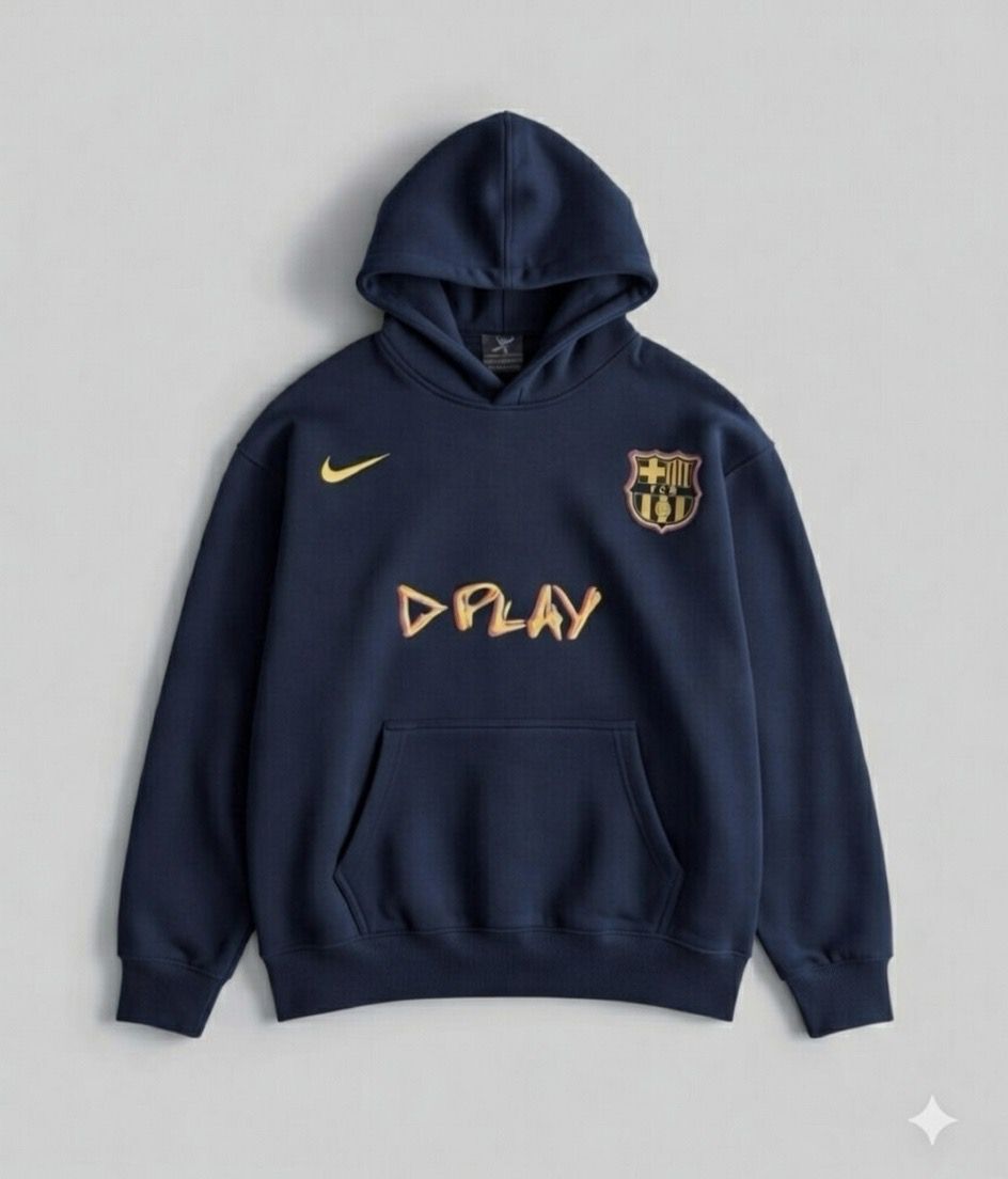cotton Hoodie Barca Unisex