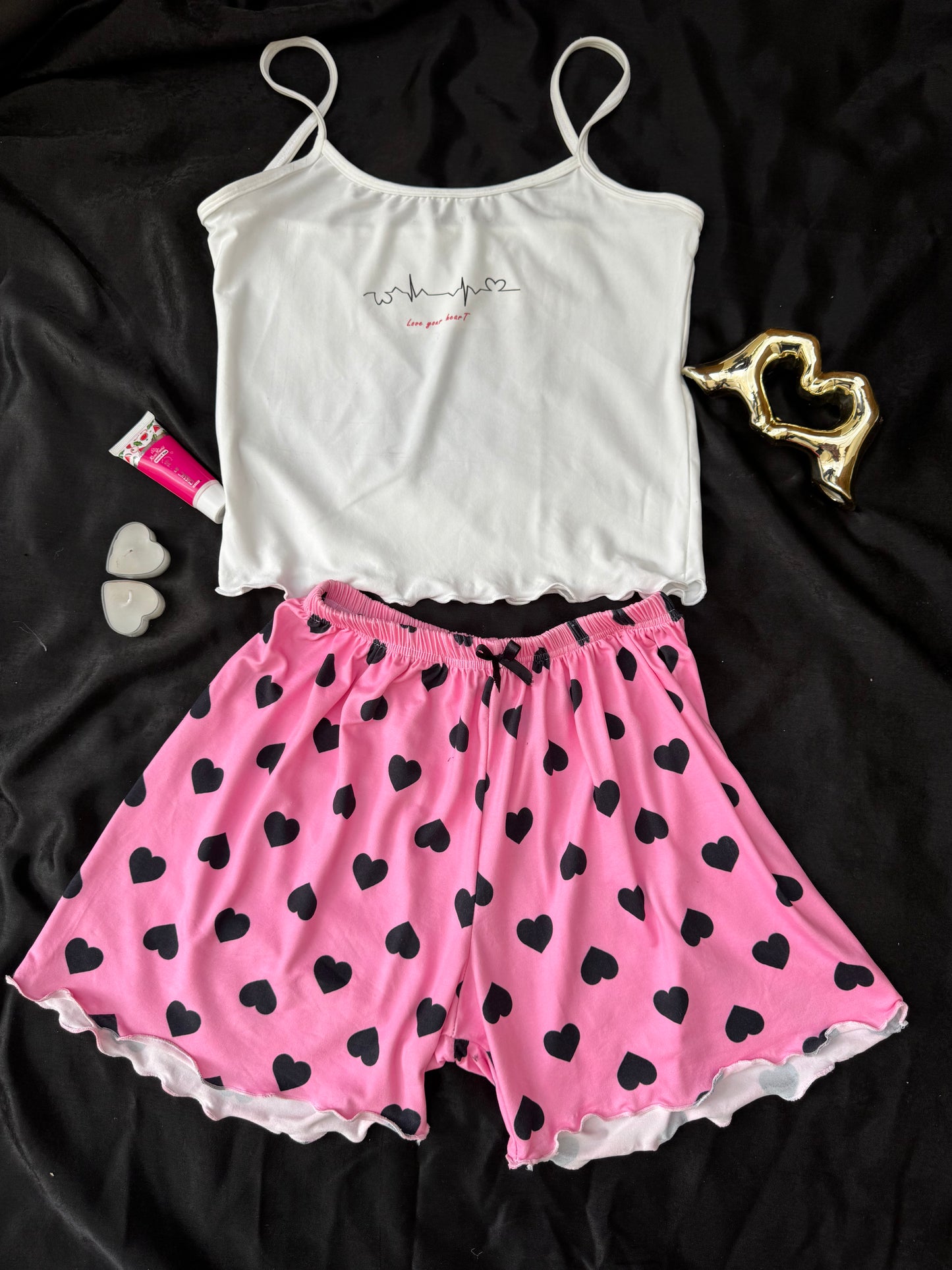 Women’s Heart  Pajama Set