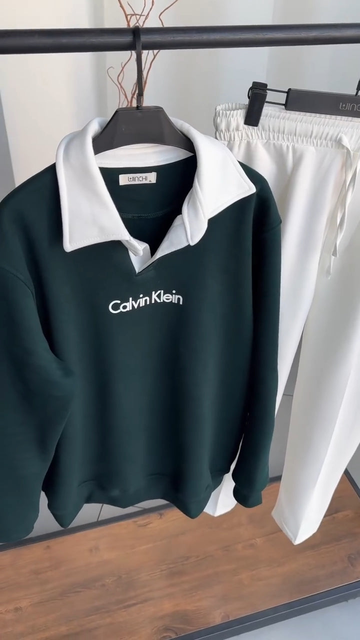 Collared  Sweatshirt Calvin
