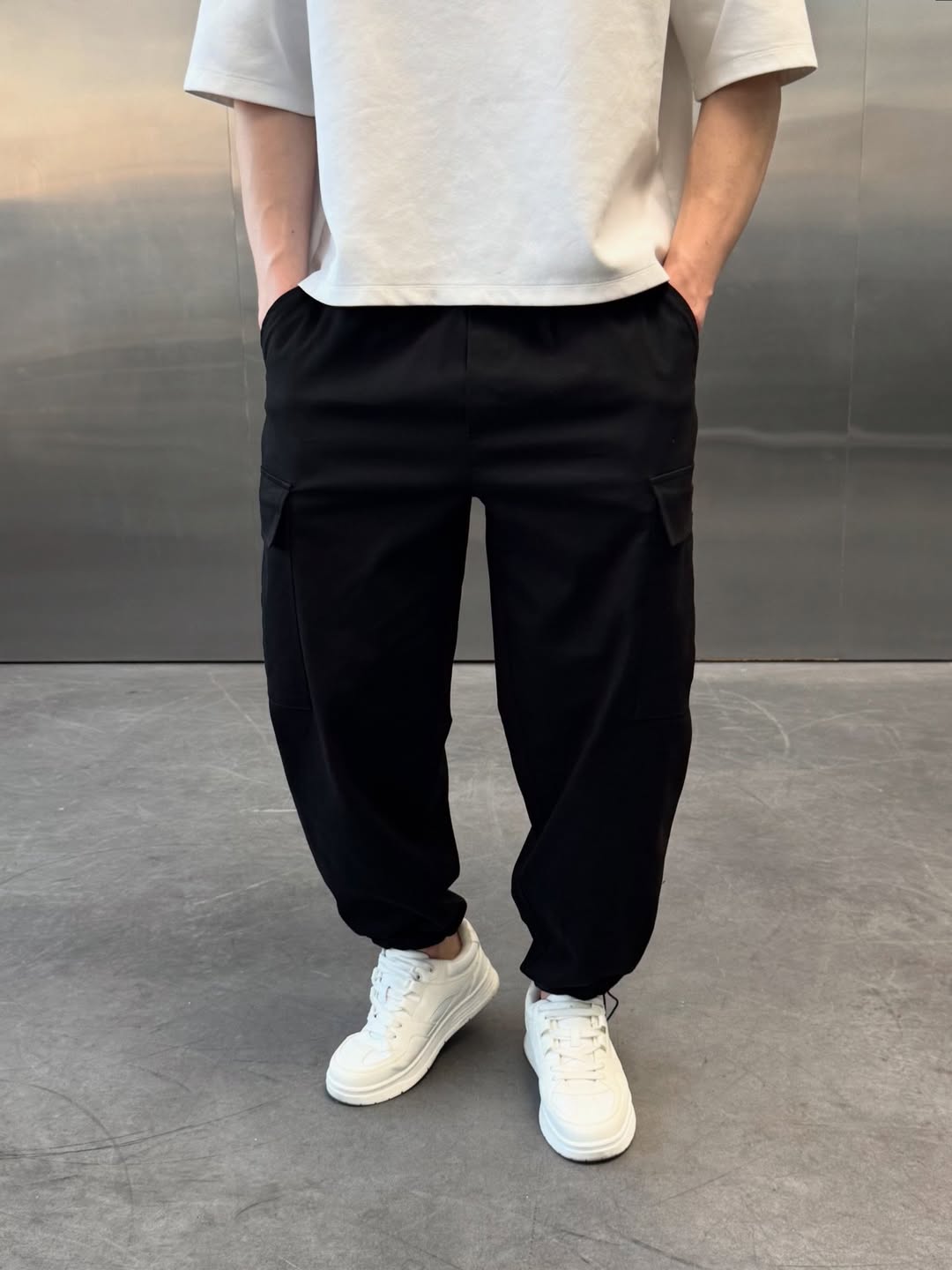 Gabardine Cargo Pants