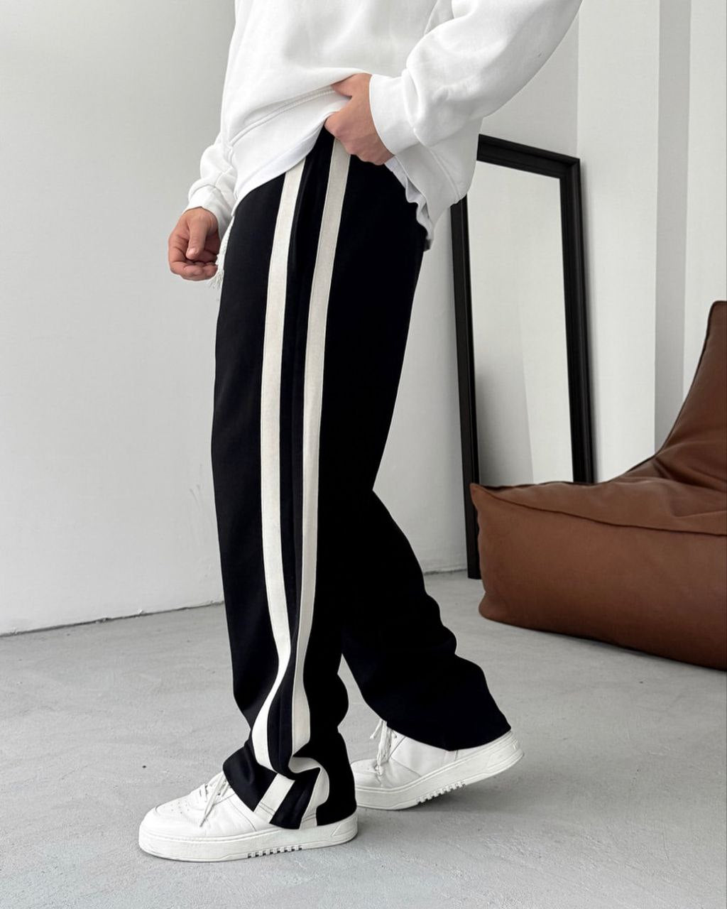 track sweatpants wide leg Unisex